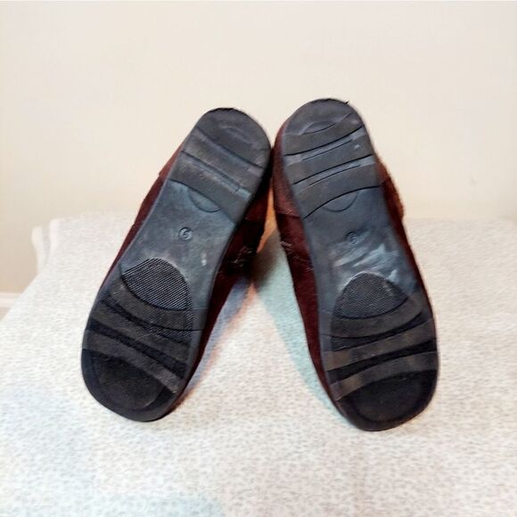 Faux Fur Suede High Side Buckle Boots - Picture 6 of 8